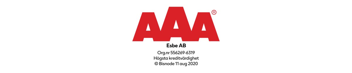 ESBE AB HAS RECEIVED TRIPLE A THE HIGHEST CREDIT RATING.jpg